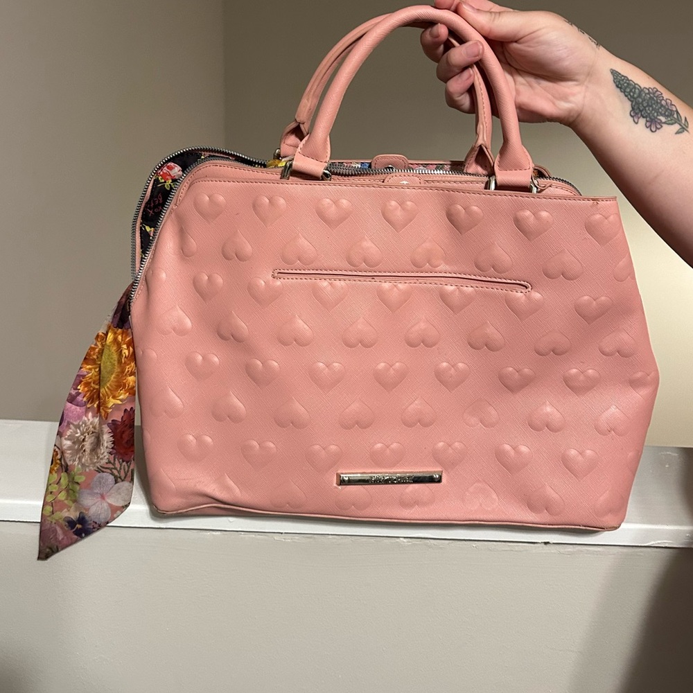 Betsey Johnson large pink purse